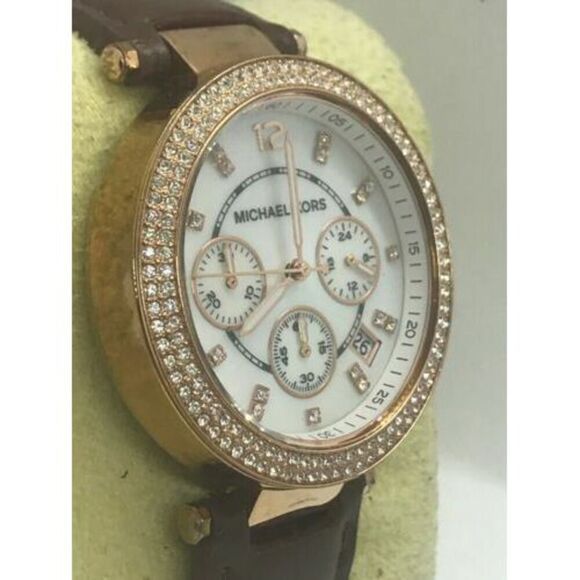 Michael Kors MK5491 Women's Watch Analog Chronograph Mother of Pearl Dial D167 - Picture 3 of 7